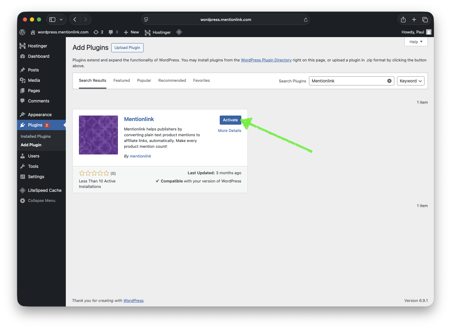 Click on the Activate Now button